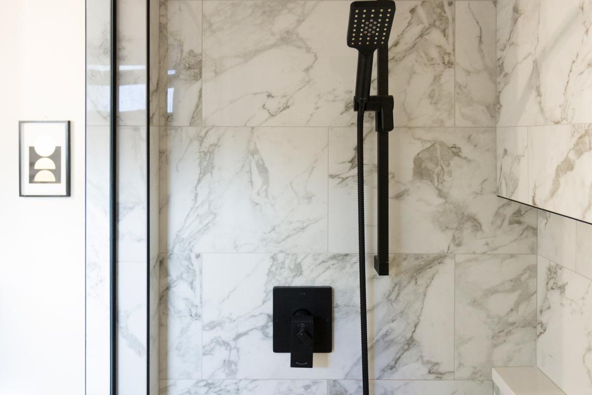 Marble Bathroom Landscape Custom Niche