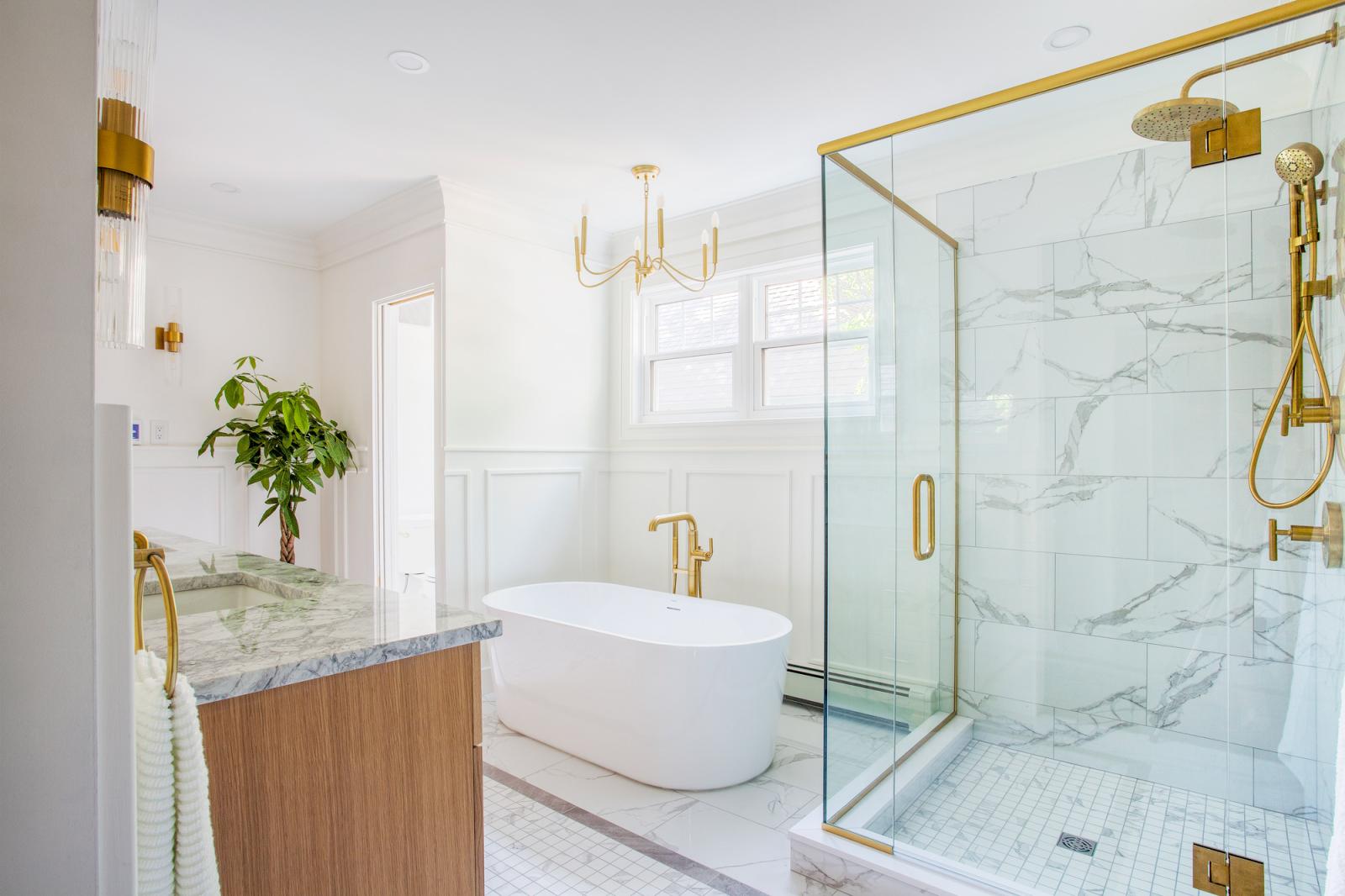 Gold Finish Bathroom
