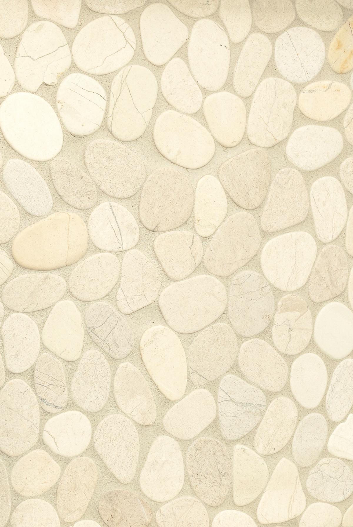 Pebbled Stone Shower Niche