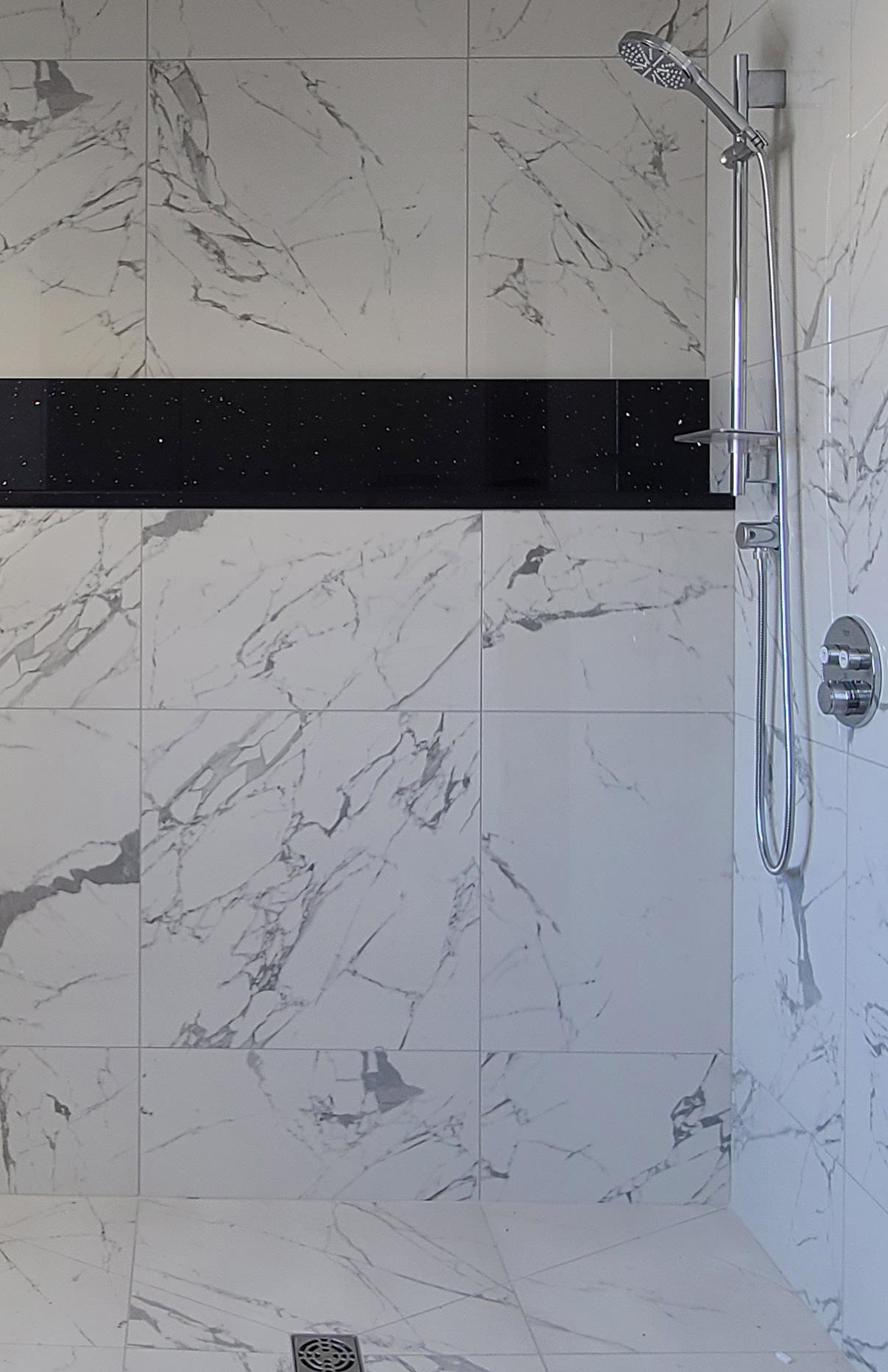 Marbled Tile Wet Room